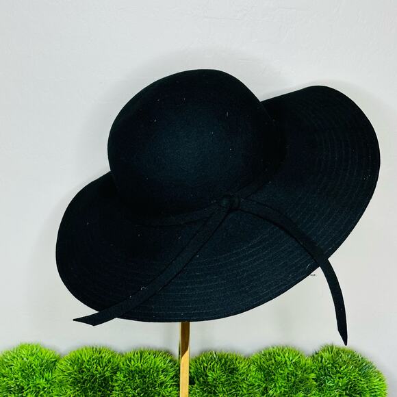 Brooklyn Hat Company Steph Felt Floppy Hat Black - Picture 1 of 4